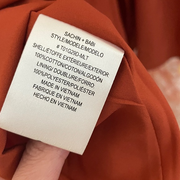 Sachin + Babi Orange Floral Dress - Picture 8 of 9